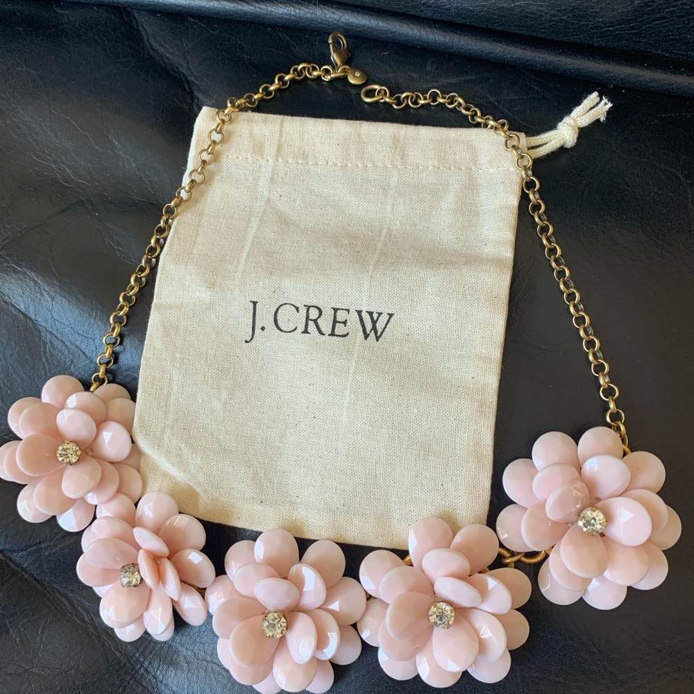 J Crew Flower Statement Necklace - image 1
